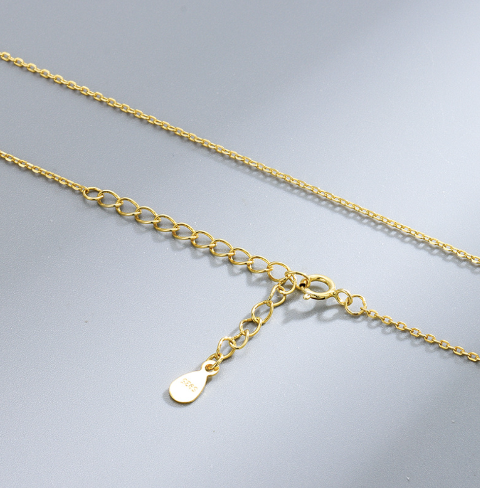 Cross Gold Chain Necklace | 18K Gold Vermeil Adjustable Chain Necklace